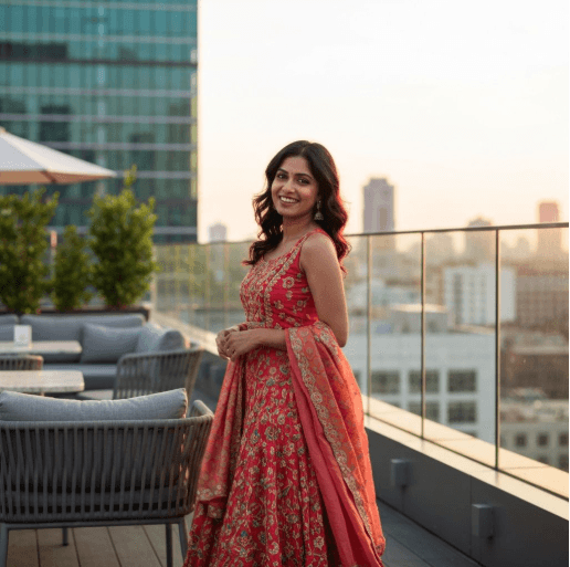 Festive Gold Lehenga